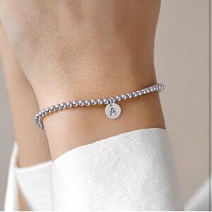 Silver Monogram Bracelet